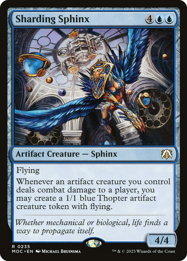 Sharding Sphinx (MOC-235) - March of the Machine Commander - Premium MTG Single from Wizards of the Coast - Just $0.08! Shop now at Game Crave Tournament Store