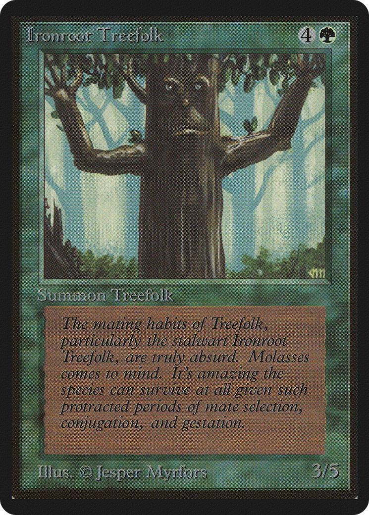 Ironroot Treefolk (LEB-204) - Limited Edition Beta - Premium MTG Single from Wizards of the Coast - Just $4.22! Shop now at Game Crave Tournament Store