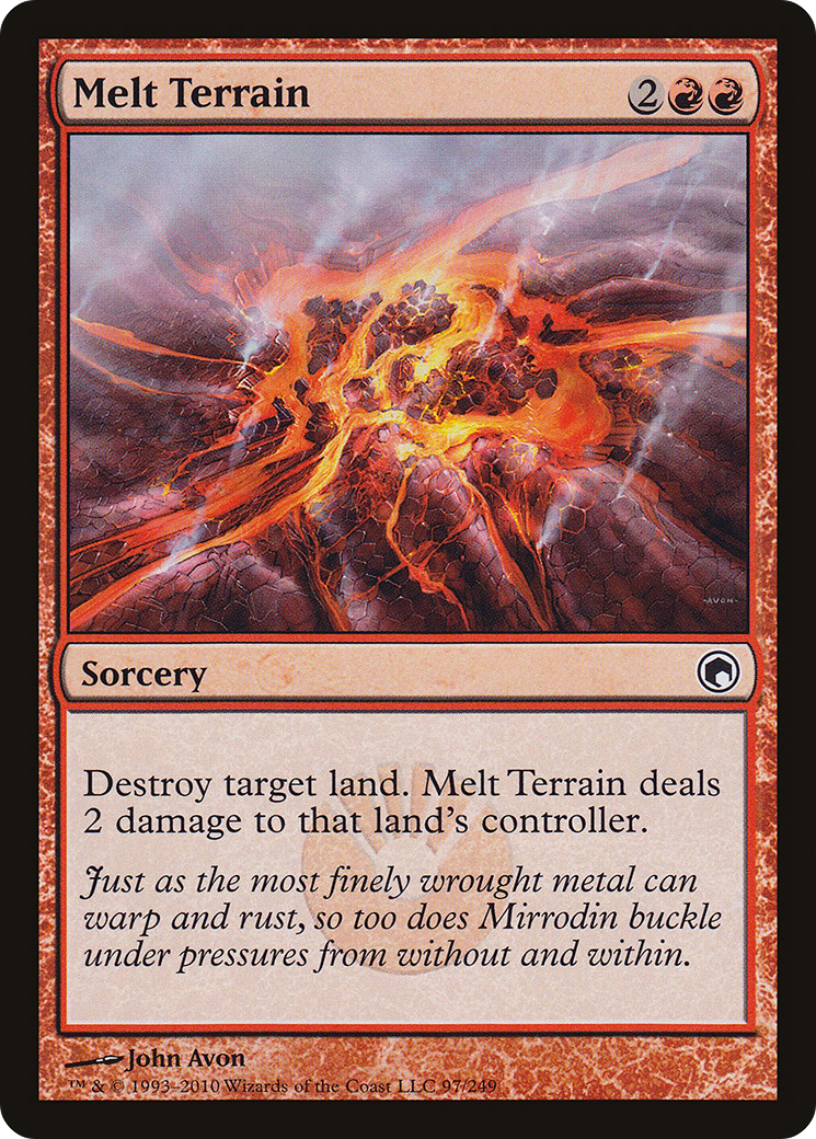 Melt Terrain (SOM-097) - Scars of Mirrodin Foil - Premium MTG Single from Wizards of the Coast - Just $0.10! Shop now at Game Crave Tournament Store