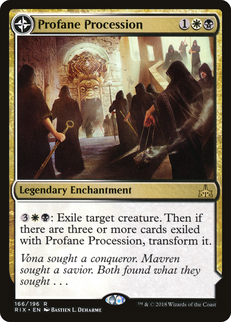 Profane Procession // Tomb of the Dusk Rose (RIX-166) - Rivals of Ixalan: (compasslanddfc) - Premium MTG Single from Wizards of the Coast - Just $0.09! Shop now at Game Crave Tournament Store