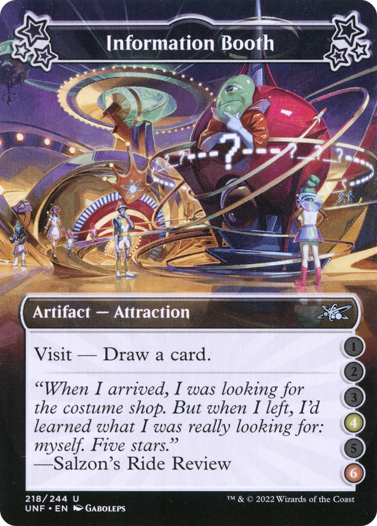 Information Booth (UNF-218C) - Unfinity - Premium MTG Single from Wizards of the Coast - Just $0.08! Shop now at Game Crave Tournament Store