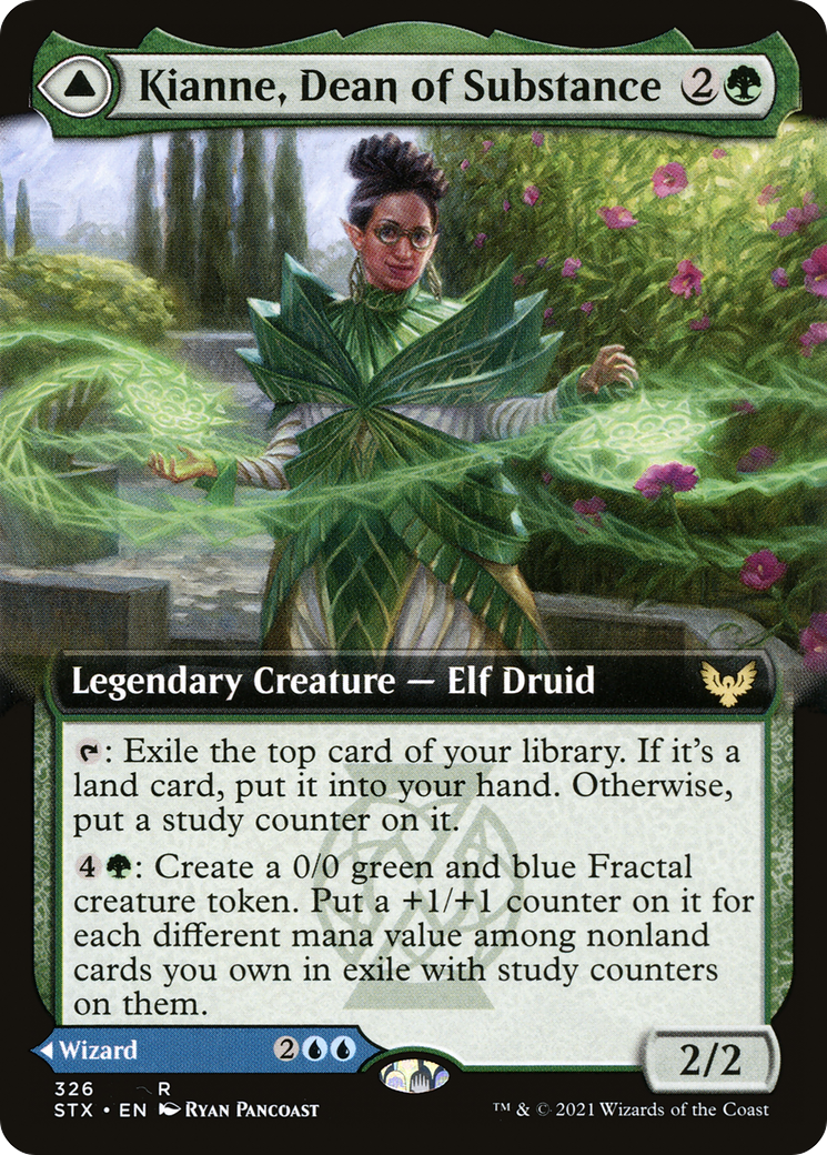 Kianne, Dean of Substance // Imbraham, Dean of Theory (STX-326) - Strixhaven: School of Mages: (Extended Art) Foil - Premium MTG Single from Wizards of the Coast - Just $0.08! Shop now at Game Crave Tournament Store