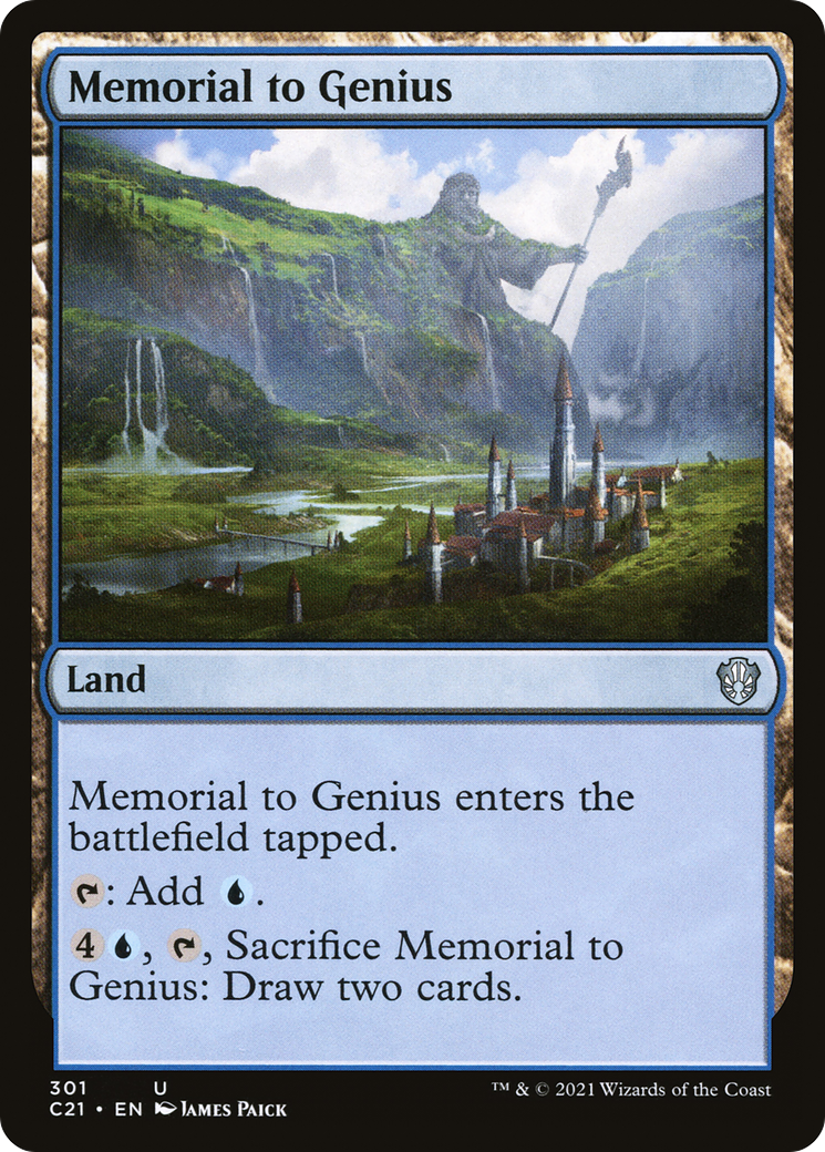 Memorial to Genius (C21-301) - Commander 2021 - Premium MTG Single from Wizards of the Coast - Just $0.08! Shop now at Game Crave Tournament Store