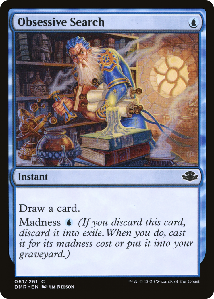 Obsessive Search (DMR-061) - Dominaria Remastered - Premium MTG Single from Wizards of the Coast - Just $0.25! Shop now at Game Crave Tournament Store