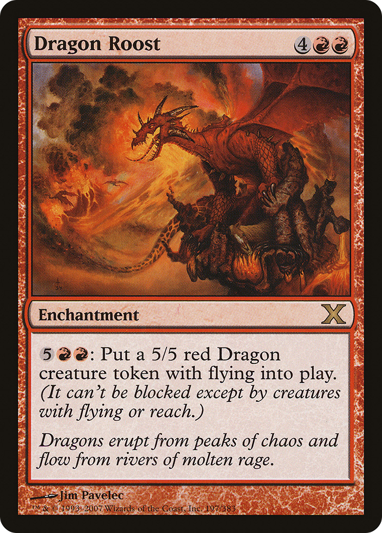 Dragon Roost (10E-197) - Tenth Edition - Premium MTG Single from Wizards of the Coast - Just $0.22! Shop now at Game Crave Tournament Store