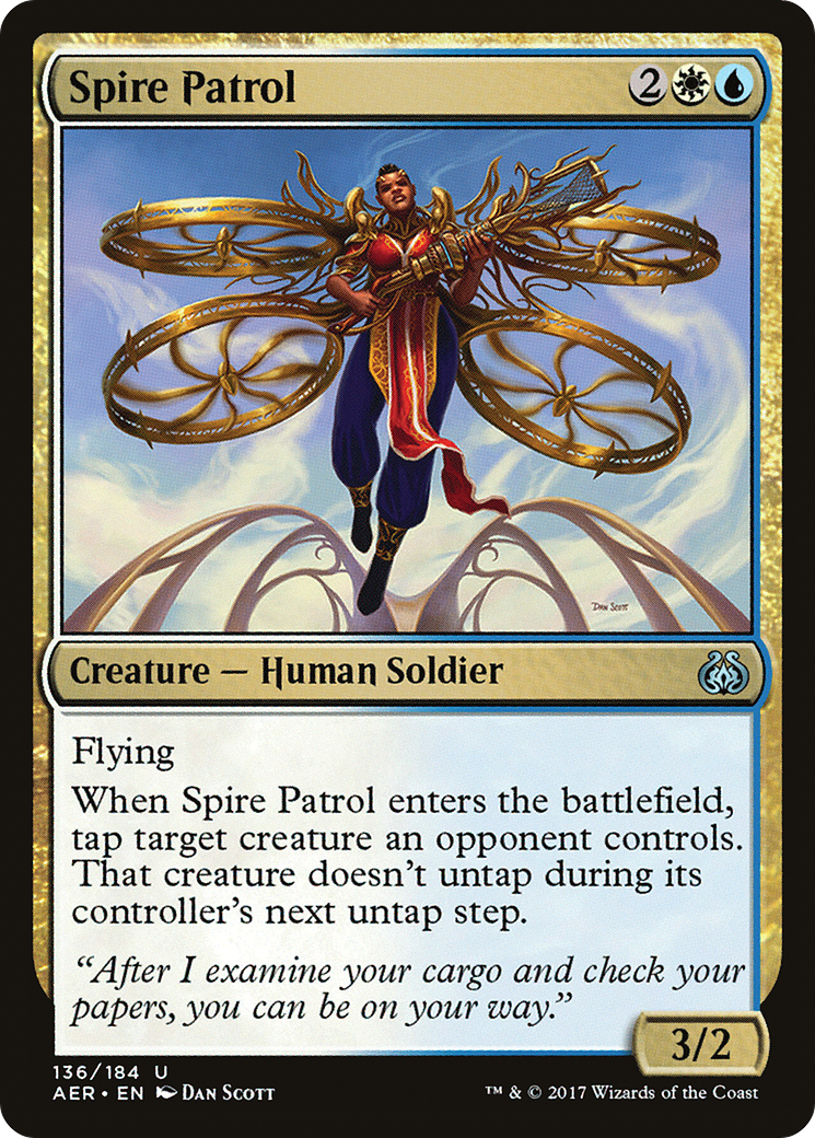 Spire Patrol (AER-136) - Aether Revolt - Premium MTG Single from Wizards of the Coast - Just $0.25! Shop now at Game Crave Tournament Store