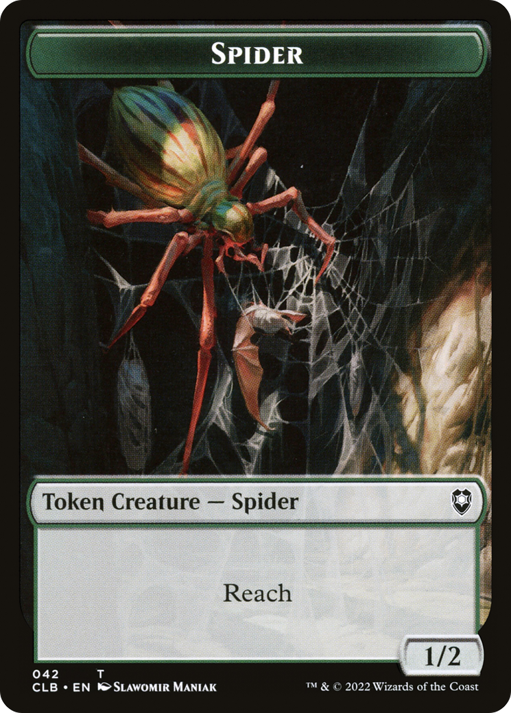 Spider (TCLB-042) - Battle for Baldur's Gate Tokens - Premium MTG Single from Wizards of the Coast - Just $0! Shop now at Game Crave Tournament Store