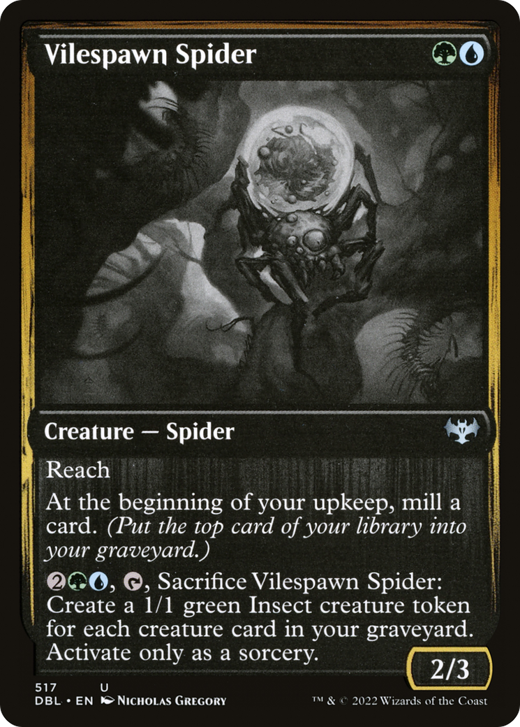 Vilespawn Spider (DBL-517) - Innistrad: Double Feature - Premium MTG Single from Wizards of the Coast - Just $0.08! Shop now at Game Crave Tournament Store