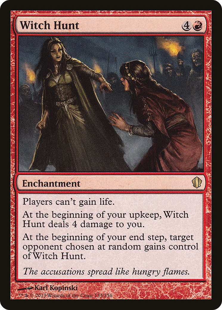 Witch Hunt (C13-133) - Commander 2013 - Premium MTG Single from Wizards of the Coast - Just $0.25! Shop now at Game Crave Tournament Store