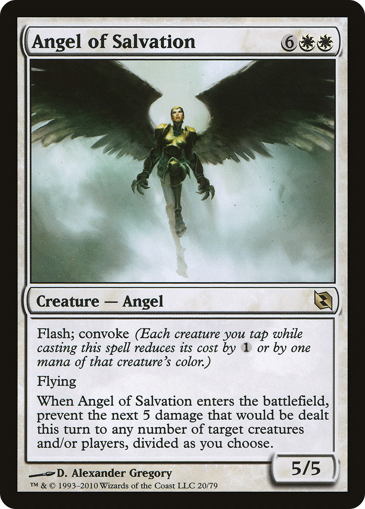 Angel of Salvation (DDF-020) - Duel Decks: Elspeth vs. Tezzeret - Premium MTG Single from Wizards of the Coast - Just $0.08! Shop now at Game Crave Tournament Store