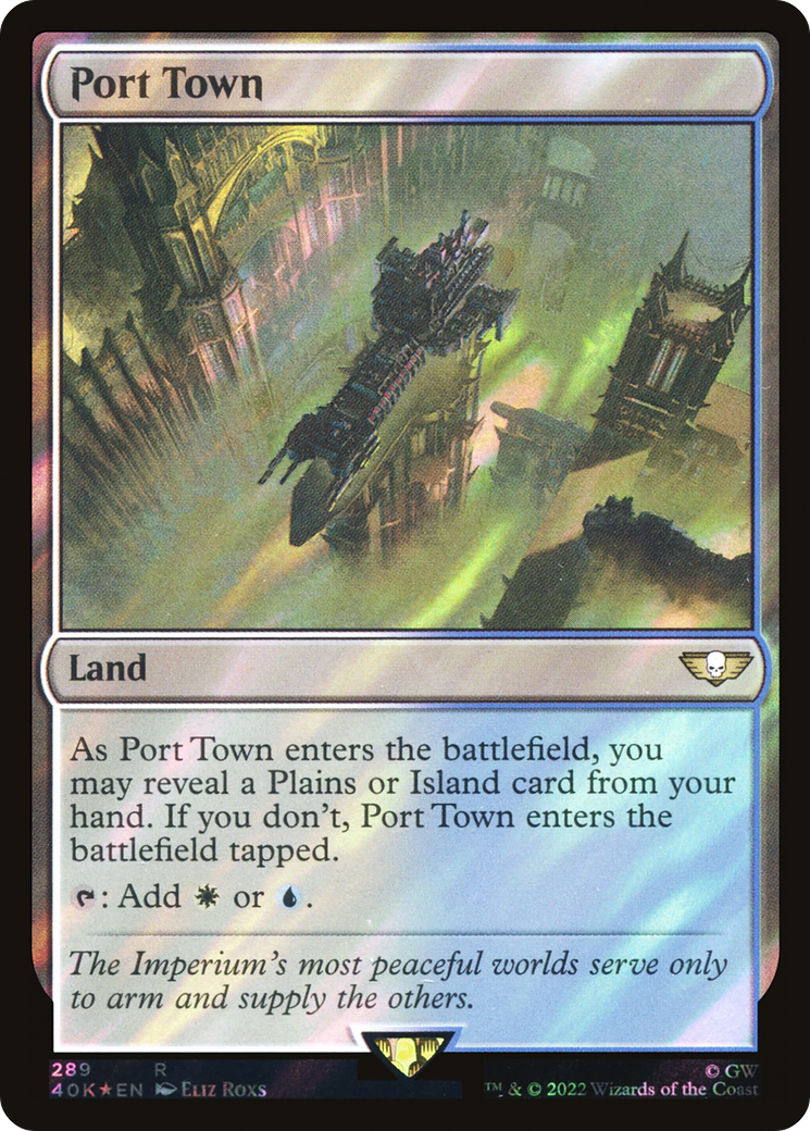 Port Town (40K-289★) - Warhammer 40,000 Commander Foil - Premium MTG Single from Wizards of the Coast - Just $0.36! Shop now at Game Crave Tournament Store