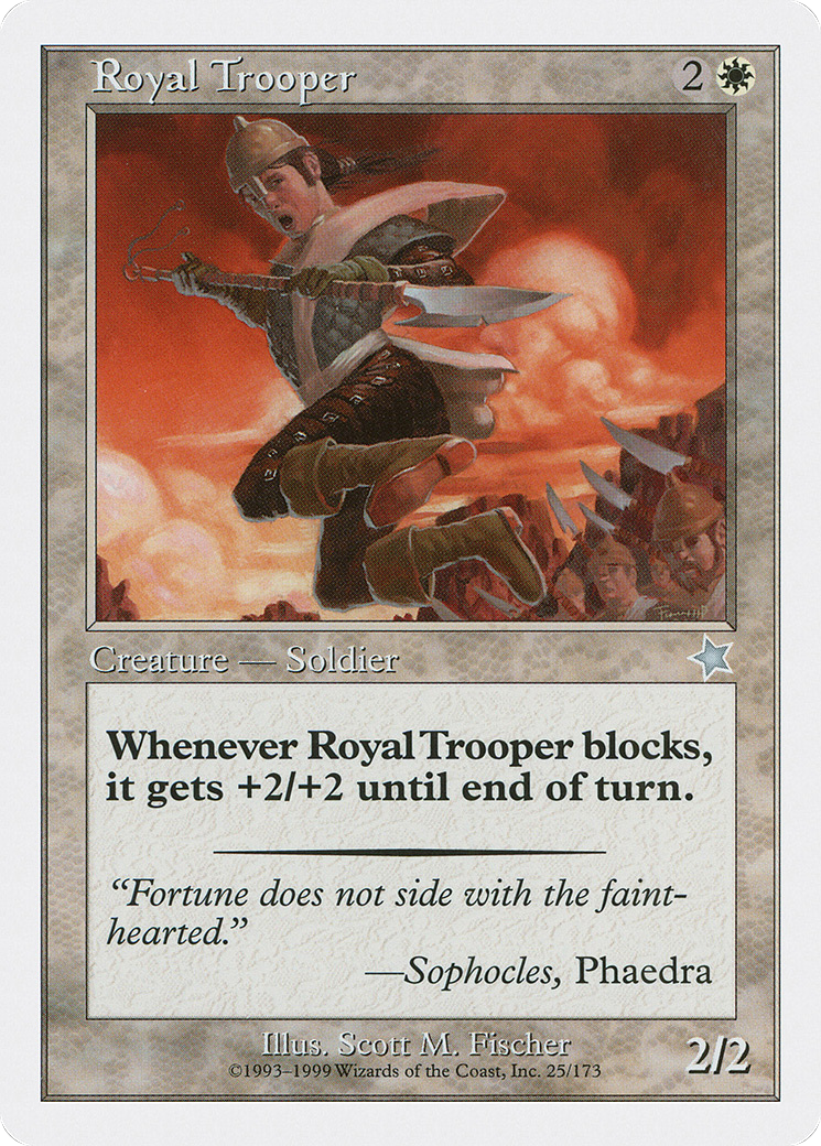Royal Trooper (S99-025) - Starter 1999 - Premium MTG Single from Wizards of the Coast - Just $0.13! Shop now at Game Crave Tournament Store
