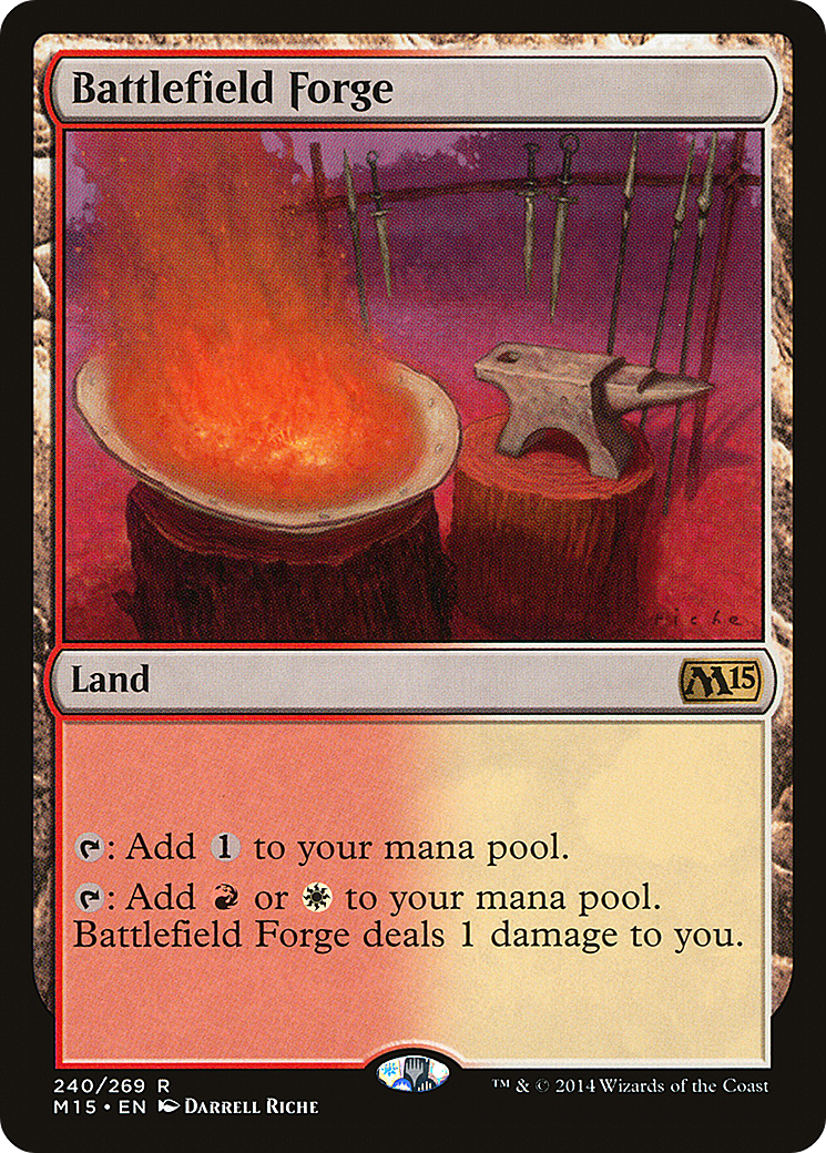 Battlefield Forge (M15-240) - Magic 2015 Foil - Premium MTG Single from Wizards of the Coast - Just $2.31! Shop now at Game Crave Tournament Store