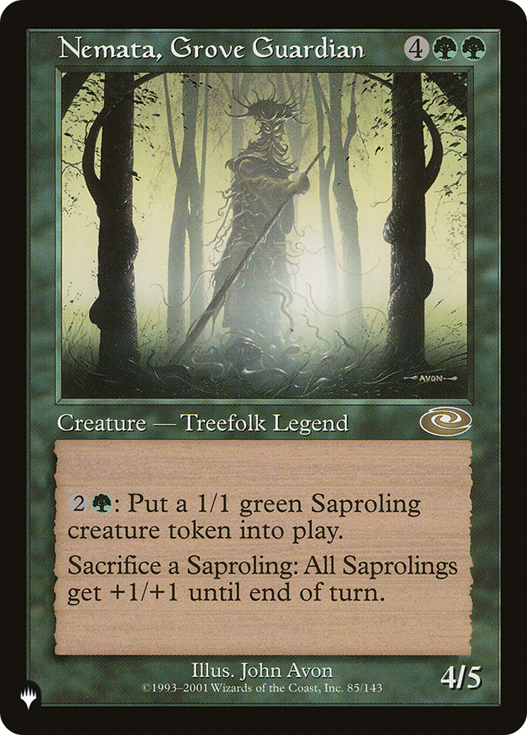 Nemata, Grove Guardian (PLIST-1142) - The List - Premium MTG Single from Wizards of the Coast - Just $0.08! Shop now at Game Crave Tournament Store