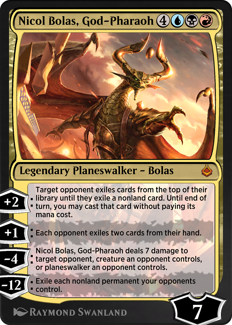 Nicol Bolas, God-Pharaoh (AKR-247) - Amonkhet Remastered - Premium MTG Single from Wizards of the Coast - Just $0! Shop now at Game Crave Tournament Store