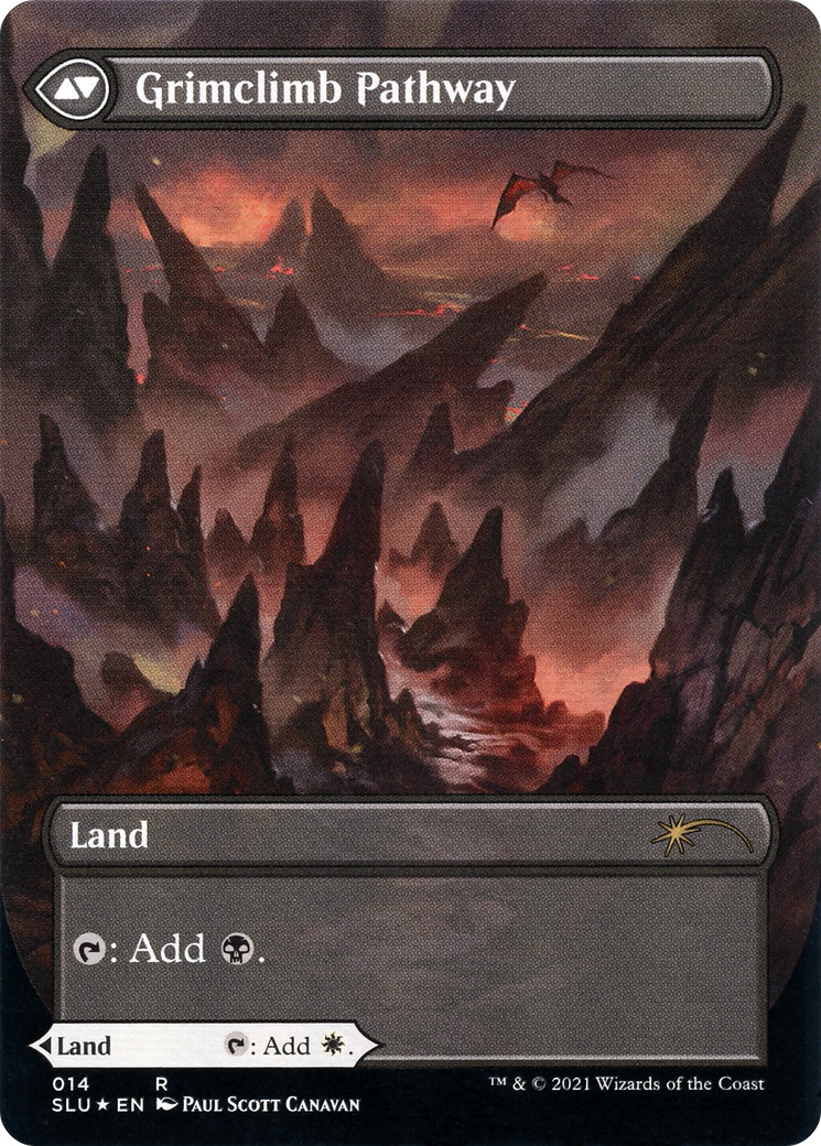 Brightclimb Pathway // Grimclimb Pathway (SLU-014) - Secret Lair: Ultimate Edition: (Showcase) (Borderless) Foil - Premium MTG Single from Wizards of the Coast - Just $5.64! Shop now at Game Crave Tournament Store