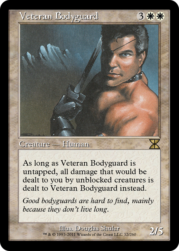 Veteran Bodyguard (ME4-032) - Masters Edition IV - Premium MTG Single from Wizards of the Coast - Just $0! Shop now at Game Crave Tournament Store