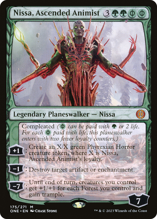Nissa, Ascended Animist (ONE-175) - Phyrexia: All Will Be One - Premium MTG Single from Wizards of the Coast - Just $0.72! Shop now at Game Crave Tournament Store