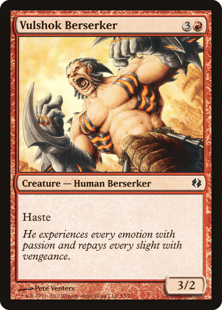 Vulshok Berserker (DDI-053) - Duel Decks: Venser vs. Koth - Premium MTG Single from Wizards of the Coast - Just $0.25! Shop now at Game Crave Tournament Store