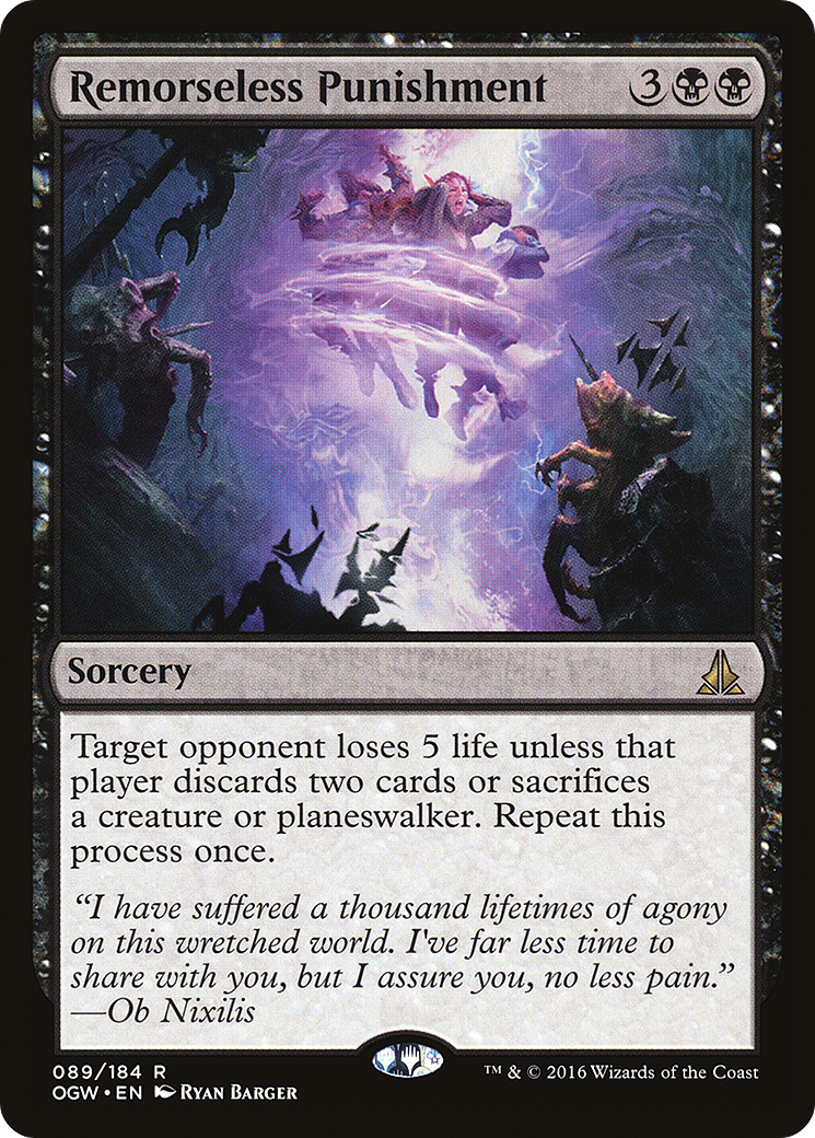 Remorseless Punishment (OGW-089) - Oath of the Gatewatch Foil - Premium MTG Single from Wizards of the Coast - Just $0.08! Shop now at Game Crave Tournament Store