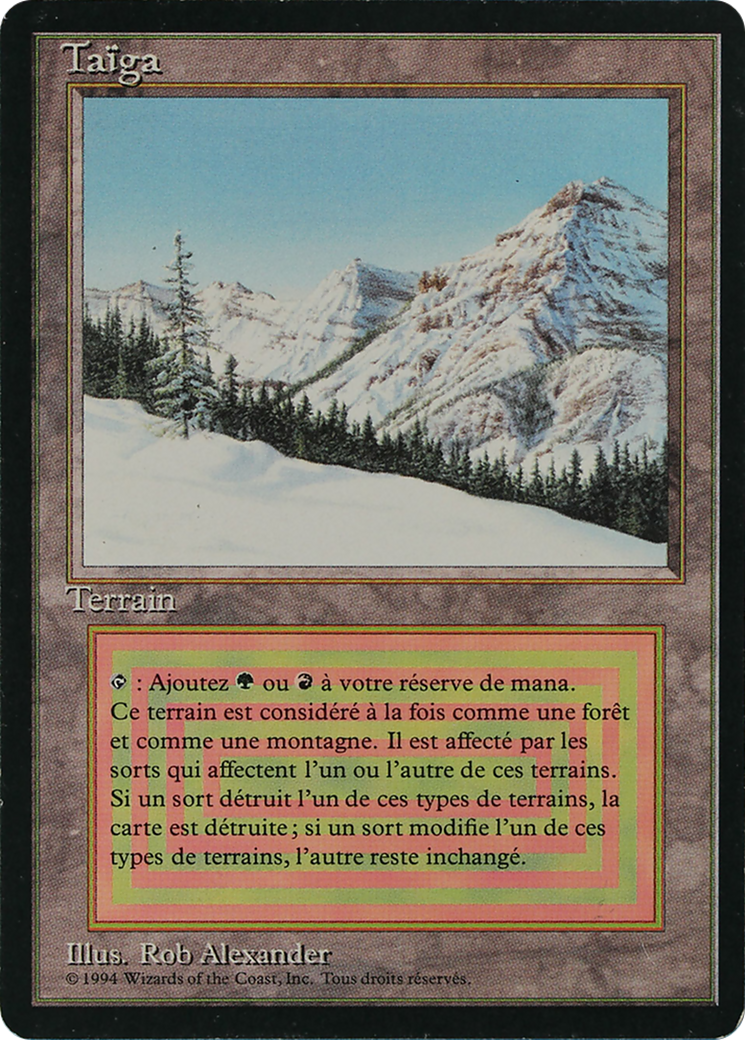 Taiga (FBB-287) - Foreign Black Border - Premium MTG Single from Wizards of the Coast - Just $480! Shop now at Game Crave Tournament Store