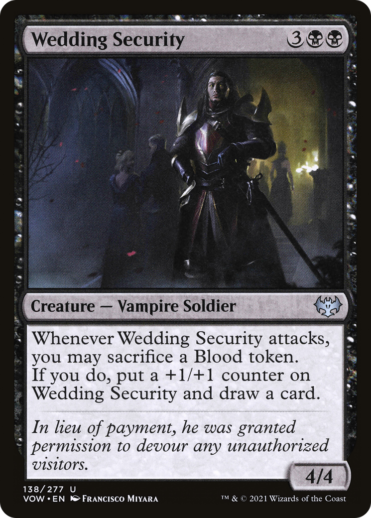 Wedding Security (VOW-138) - Innistrad: Crimson Vow - Premium MTG Single from Wizards of the Coast - Just $0.08! Shop now at Game Crave Tournament Store