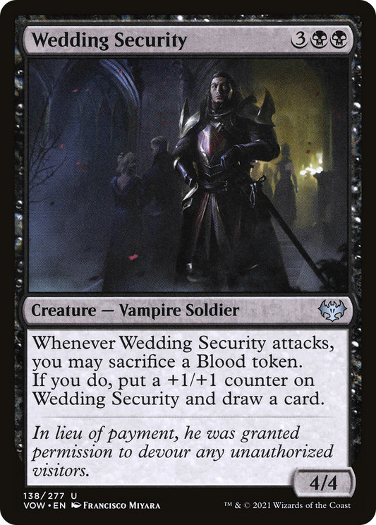 Wedding Security (VOW-138) - Innistrad: Crimson Vow - Premium MTG Single from Wizards of the Coast - Just $0.08! Shop now at Game Crave Tournament Store