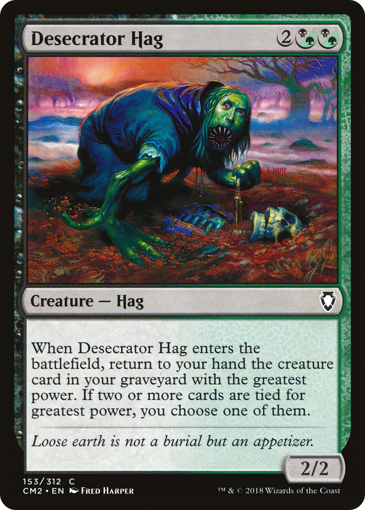 Desecrator Hag (CM2-153) - Commander Anthology Volume II - Premium MTG Single from Wizards of the Coast - Just $0.08! Shop now at Game Crave Tournament Store