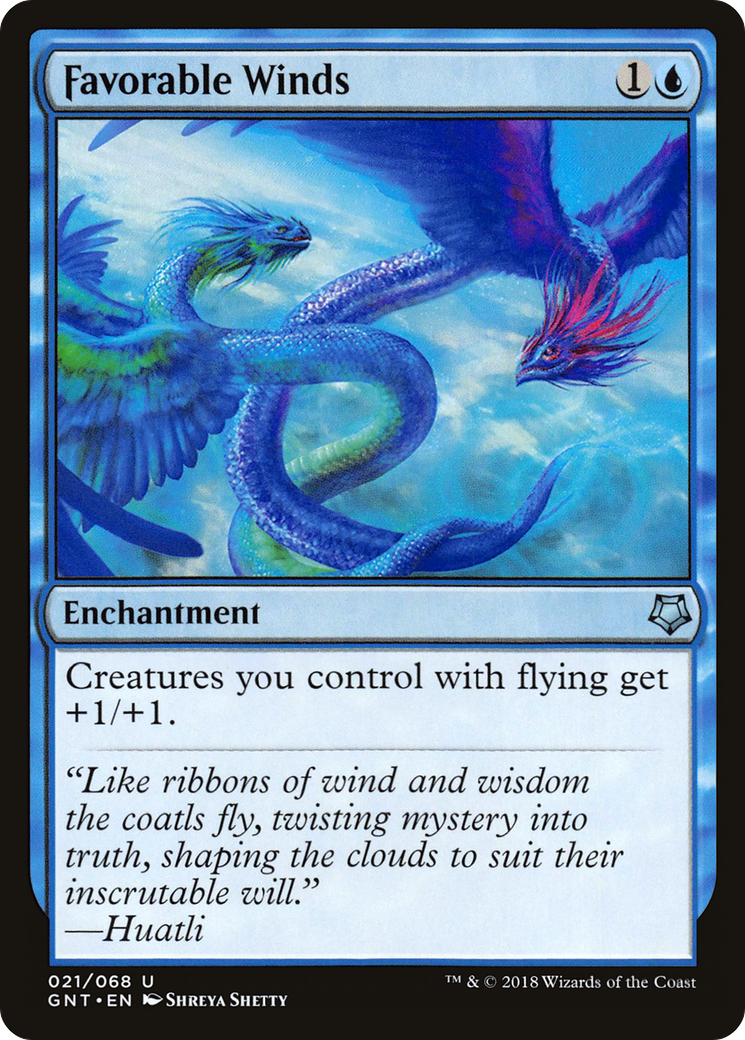 Favorable Winds (GNT-021) - Game Night - Premium MTG Single from Wizards of the Coast - Just $0.15! Shop now at Game Crave Tournament Store