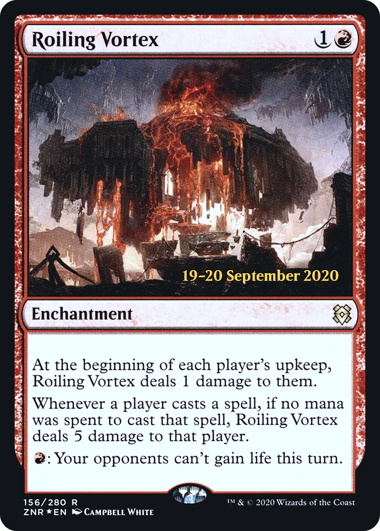 Roiling Vortex (PZNR-156S) - Zendikar Rising Promos Foil - Premium MTG Single from Wizards of the Coast - Just $1.21! Shop now at Game Crave Tournament Store