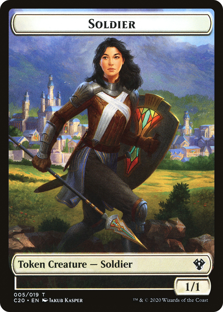 Soldier (TC20-005) - Commander 2020 Tokens - Premium MTG Single from Wizards of the Coast - Just $0! Shop now at Game Crave Tournament Store