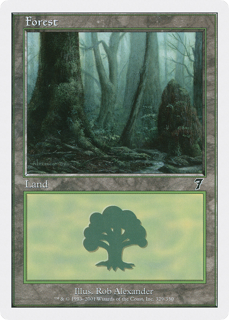 Forest (7ED-329) - Seventh Edition - Premium MTG Single from Wizards of the Coast - Just $0.09! Shop now at Game Crave Tournament Store