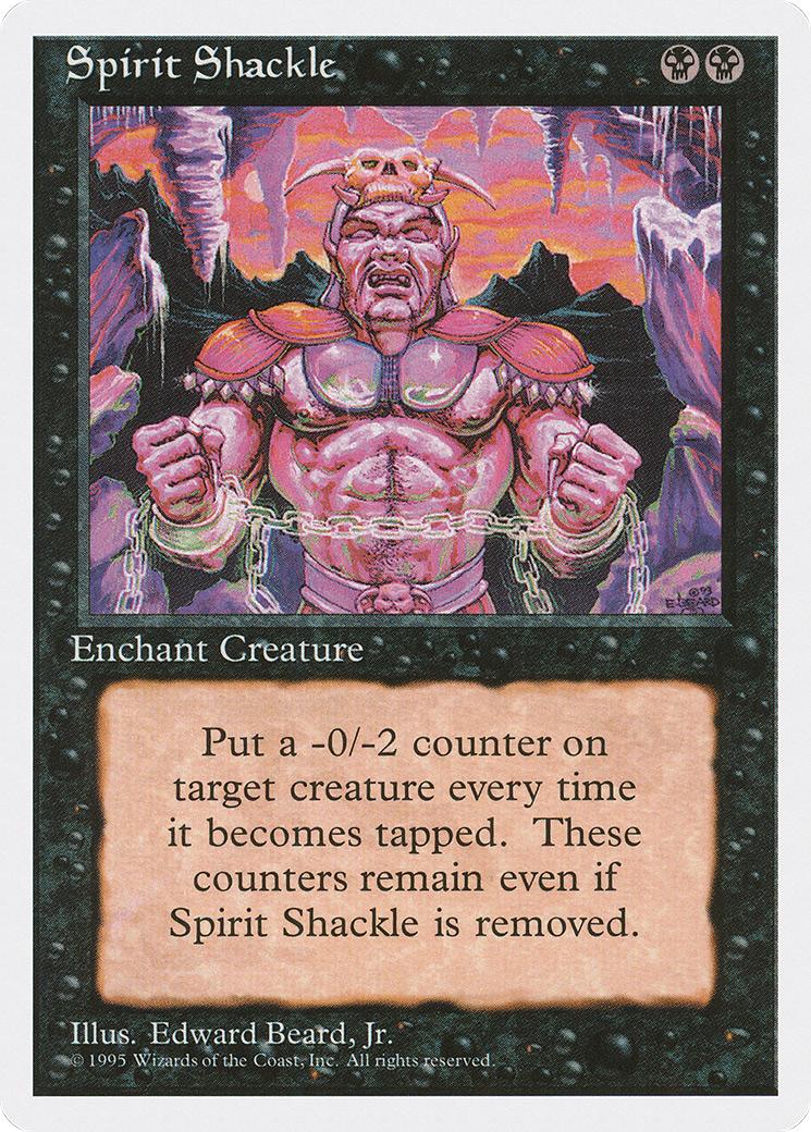 Spirit Shackle (4ED-163) - Fourth Edition - Premium MTG Single from Wizards of the Coast - Just $0.08! Shop now at Game Crave Tournament Store