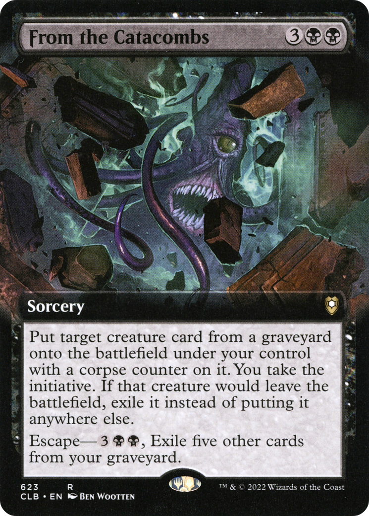 From the Catacombs (CLB-623) - Commander Legends: Battle for Baldur's Gate: (Extended Art) - Premium MTG Single from Wizards of the Coast - Just $0.17! Shop now at Game Crave Tournament Store