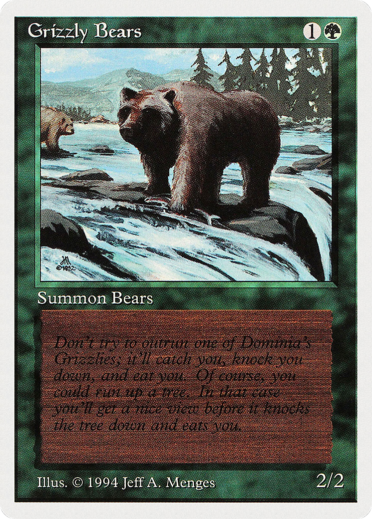 Grizzly Bears (SUM-201) - Summer Magic / Edgar - Premium MTG Single from Wizards of the Coast - Just $0! Shop now at Game Crave Tournament Store