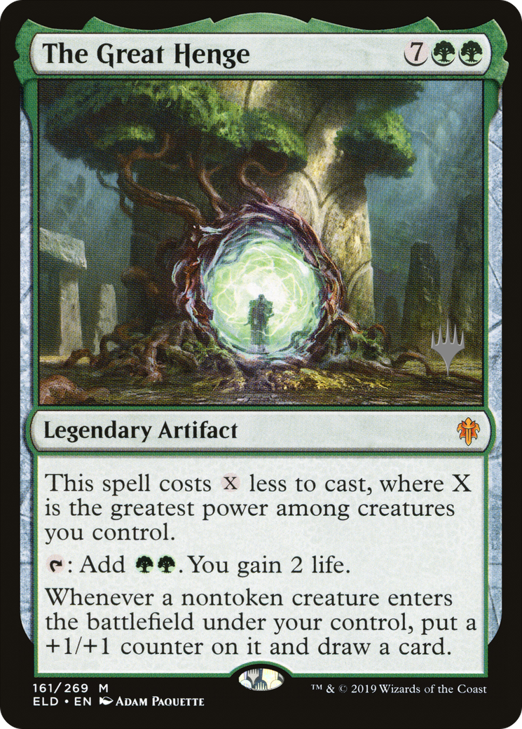 The Great Henge (PELD-161P) - Throne of Eldraine Promos - Premium MTG Single from Wizards of the Coast - Just $16.80! Shop now at Game Crave Tournament Store