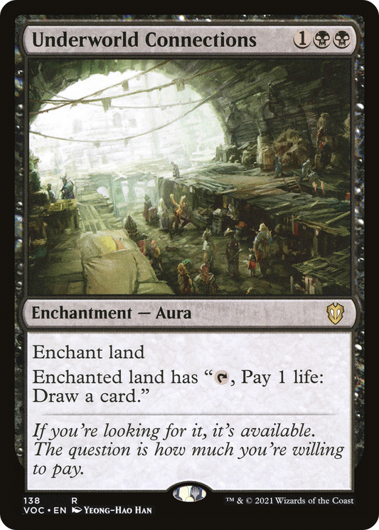 Underworld Connections (VOC-138) - Crimson Vow Commander - Premium MTG Single from Wizards of the Coast - Just $1.45! Shop now at Game Crave Tournament Store