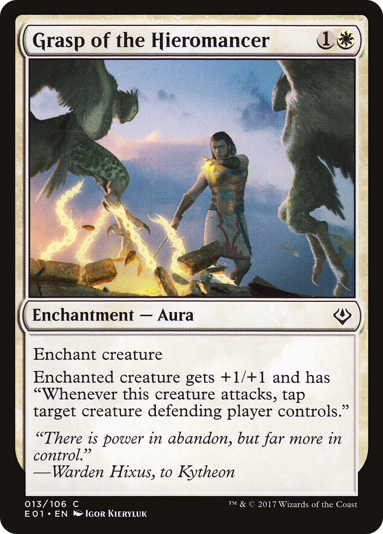 Grasp of the Hieromancer (E01-013) - Archenemy: Nicol Bolas - Premium MTG Single from Wizards of the Coast - Just $0.08! Shop now at Game Crave Tournament Store