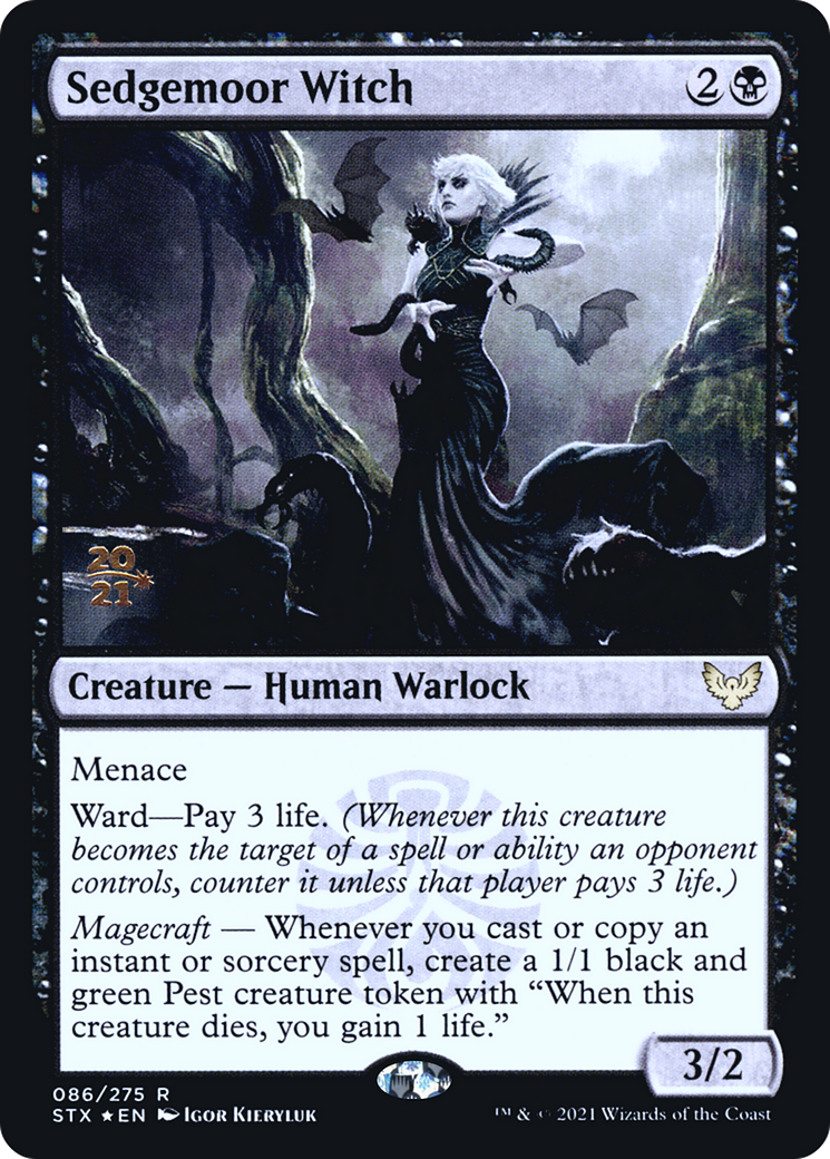 Sedgemoor Witch (PSTX-86S) - Strixhaven: School of Mages Promos Foil - Premium MTG Single from Wizards of the Coast - Just $1.58! Shop now at Game Crave Tournament Store