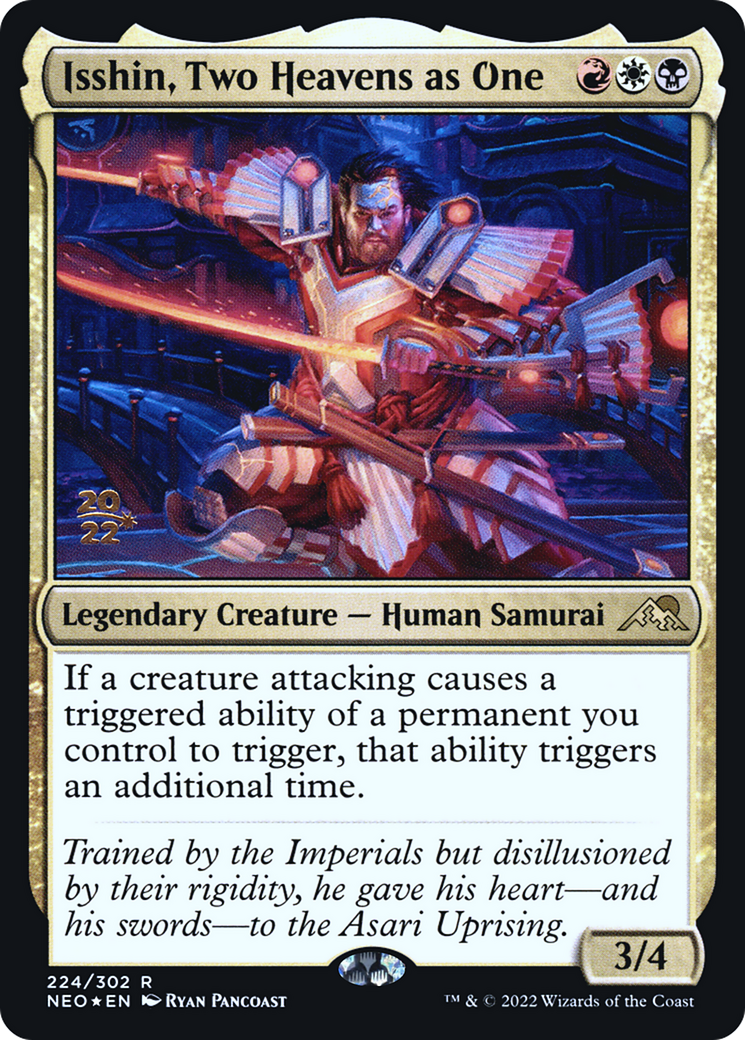 Isshin, Two Heavens as One (PNEO-224S) - Kamigawa: Neon Dynasty Promos Foil - Premium MTG Single from Wizards of the Coast - Just $4.08! Shop now at Game Crave Tournament Store