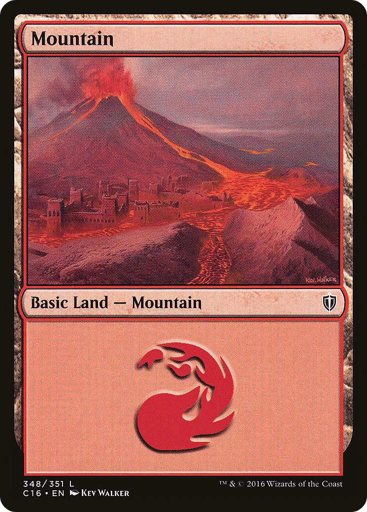 Mountain (C16-348) - Commander 2016 - Premium MTG Single from Wizards of the Coast - Just $0.25! Shop now at Game Crave Tournament Store