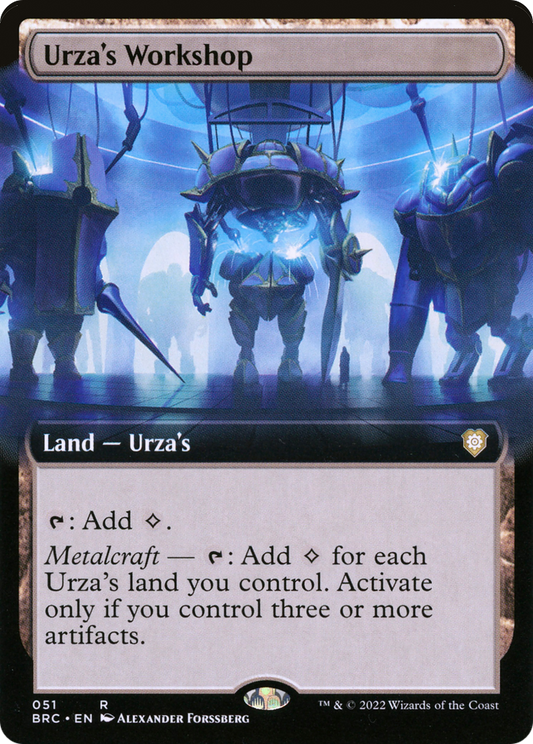 Urza's Workshop (BRC-051) - The Brothers' War Commander: (Extended Art) - Premium MTG Single from Wizards of the Coast - Just $6.81! Shop now at Game Crave Tournament Store