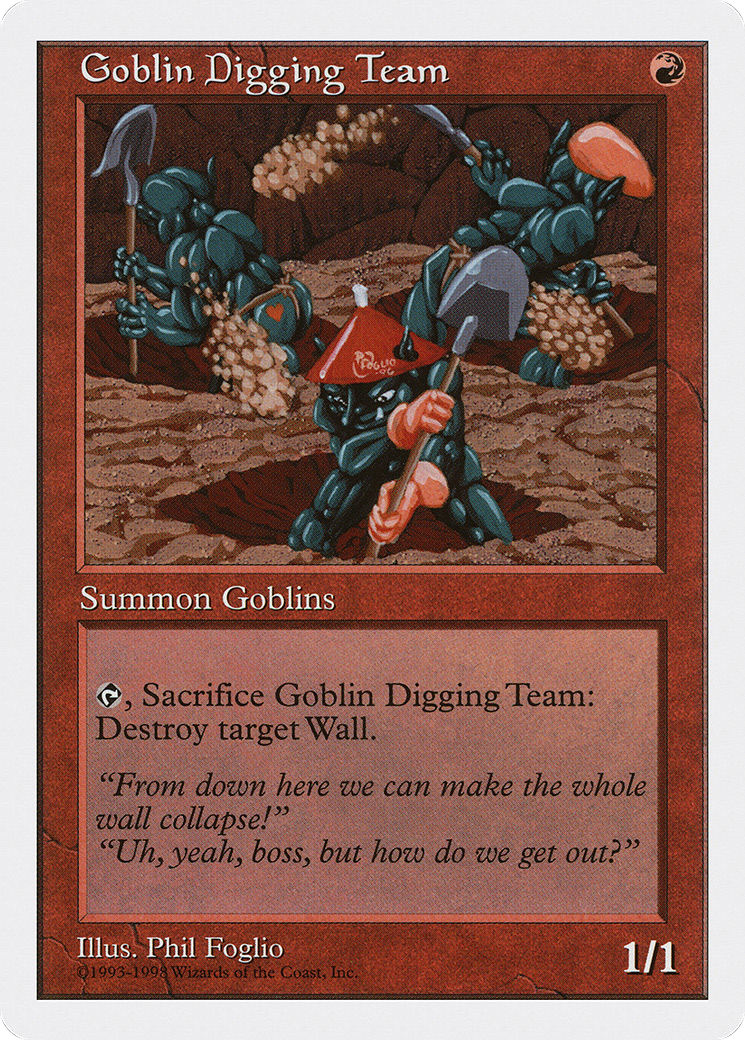 Goblin Digging Team (ATH-031) - Anthologies - Premium MTG Single from Wizards of the Coast - Just $0.08! Shop now at Game Crave Tournament Store