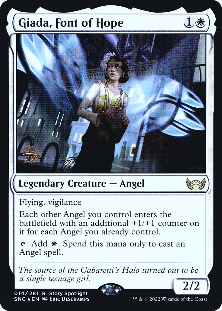 Giada, Font of Hope (PSNC-14S) - Streets of New Capenna Promos Foil - Premium MTG Single from Wizards of the Coast - Just $2.79! Shop now at Game Crave Tournament Store
