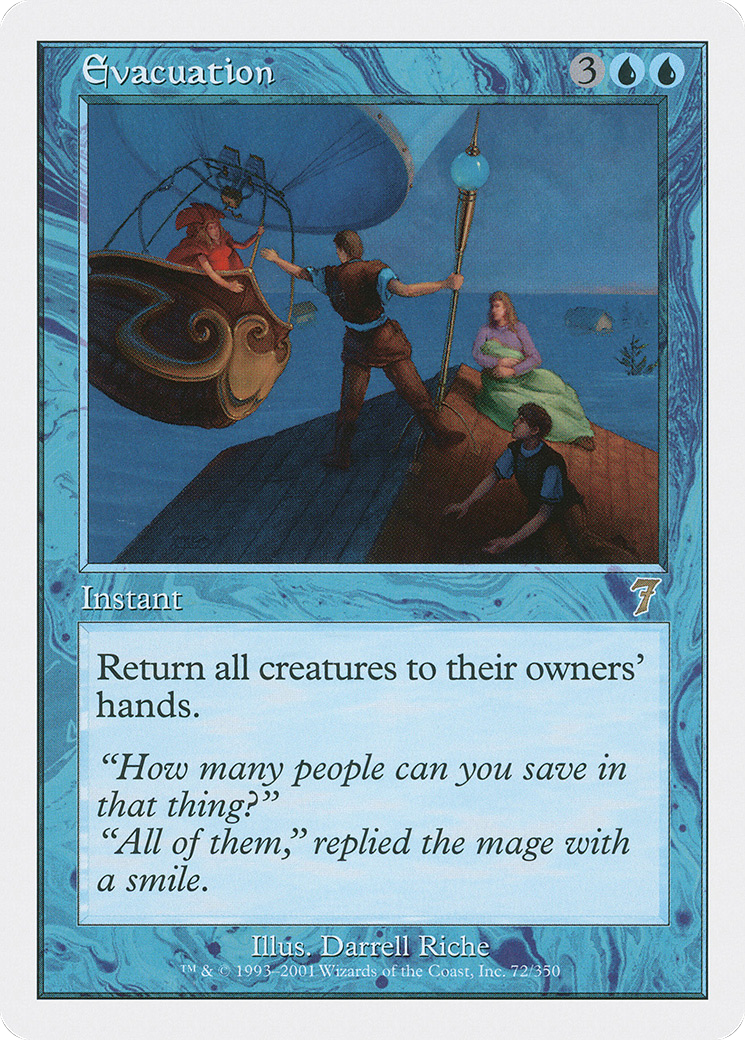 Evacuation (7ED-072) - Seventh Edition - Premium MTG Single from Wizards of the Coast - Just $1.45! Shop now at Game Crave Tournament Store