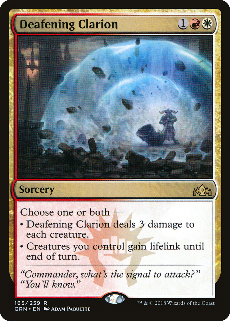 Deafening Clarion (GRN-165) - Guilds of Ravnica - Premium MTG Single from Wizards of the Coast - Just $0.26! Shop now at Game Crave Tournament Store