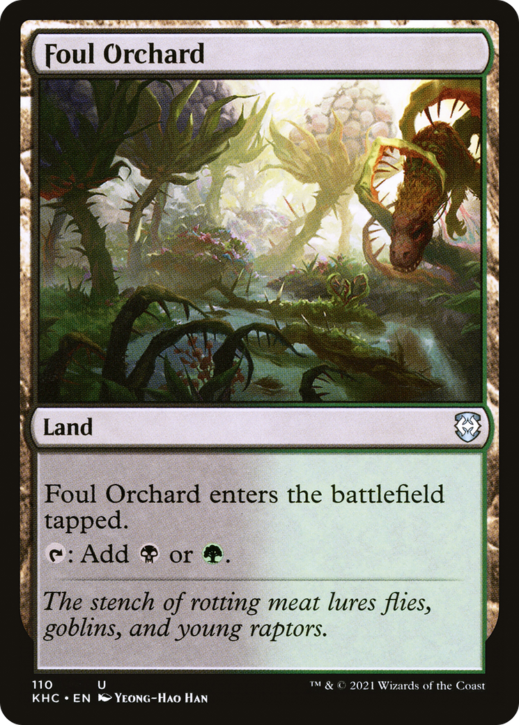 Foul Orchard (KHC-110) - Kaldheim Commander - Premium MTG Single from Wizards of the Coast - Just $0.10! Shop now at Game Crave Tournament Store