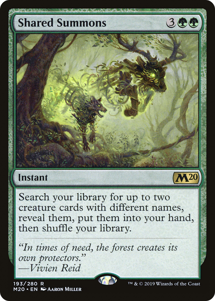 Shared Summons (M20-193) - Core Set 2020 - Premium MTG Single from Wizards of the Coast - Just $0.42! Shop now at Game Crave Tournament Store