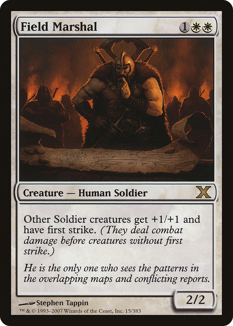 Field Marshal (10E-015) - Tenth Edition - Premium MTG Single from Wizards of the Coast - Just $4.60! Shop now at Game Crave Tournament Store