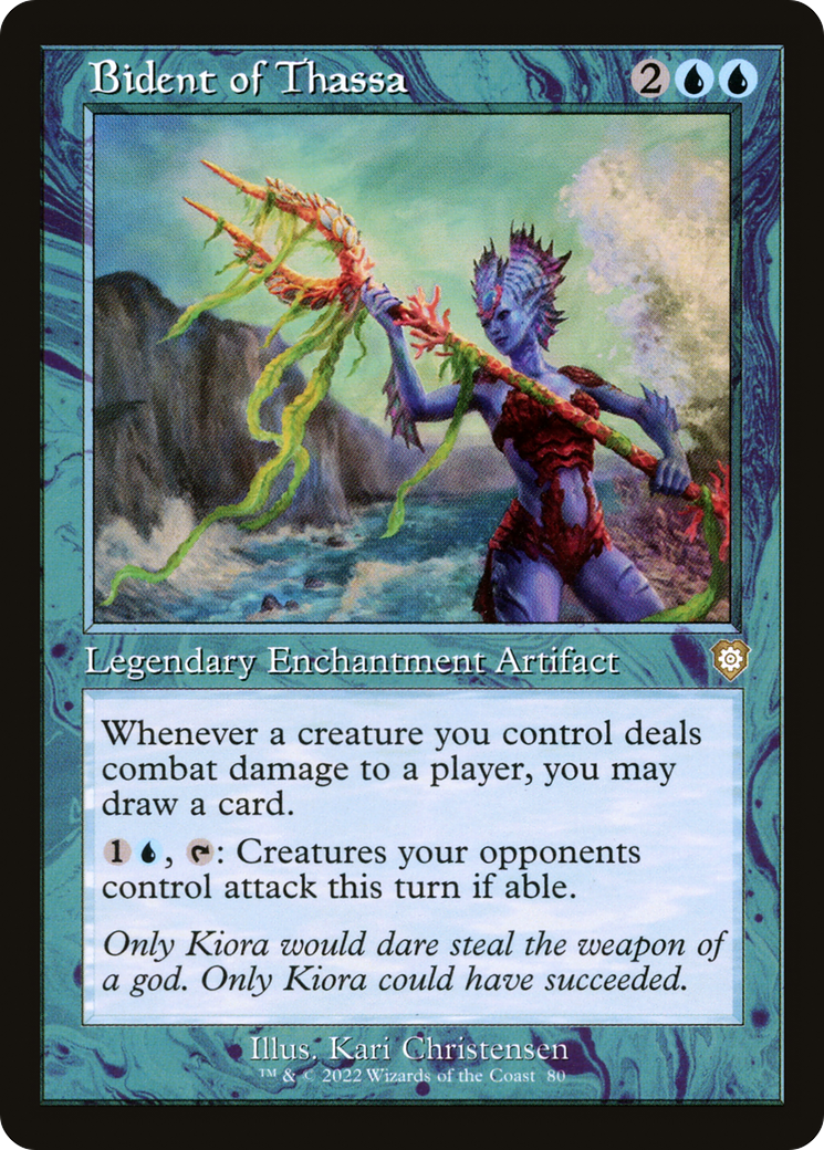 Bident of Thassa (BRC-080) - The Brothers' War Commander - Premium MTG Single from Wizards of the Coast - Just $0.12! Shop now at Game Crave Tournament Store